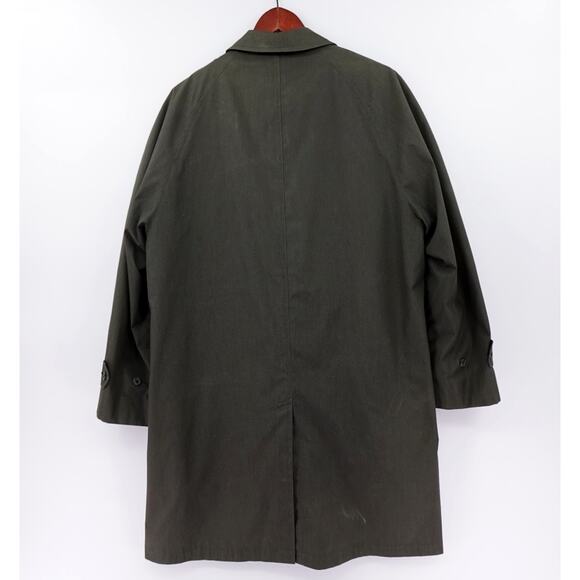 Rare 1950s London Fog Trench Coat Alpaca Mohair Liner Mens 42 Short - Picture 5 of 16